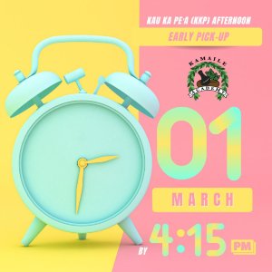 Kau Ka Peʻa Early Dismissal